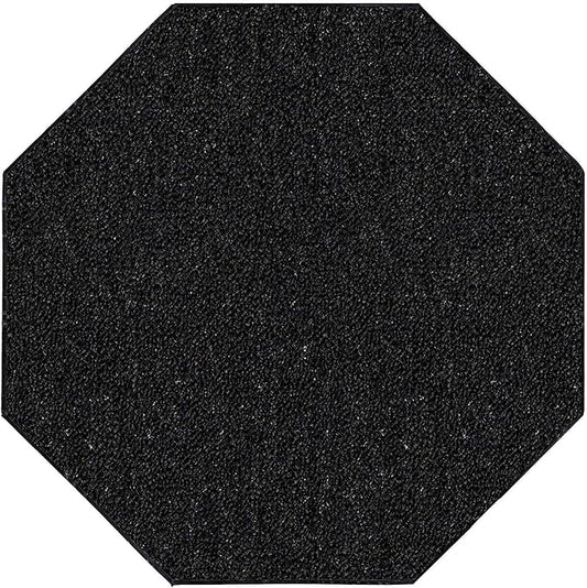 Ambiant Broadway Collection Pet Friendly Indoor Outdoor Area Rugs Black - 10' Octagon, Stain & Fade Resistant, Easy Care, Pet & Kids Friendly, Made in USA, Perfect for Weddings & Everyday Use!