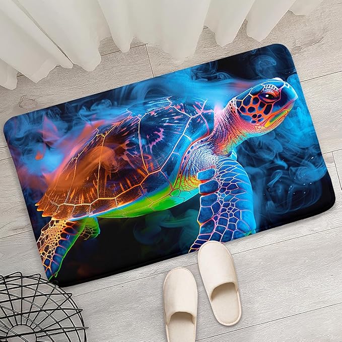 Sea Turtle Rugs - Sea Turtle for Kids Boys Coastal Rug for Bedroom Ocean Life Theme Decor Ocean Carpet Rug, 2'×3'
