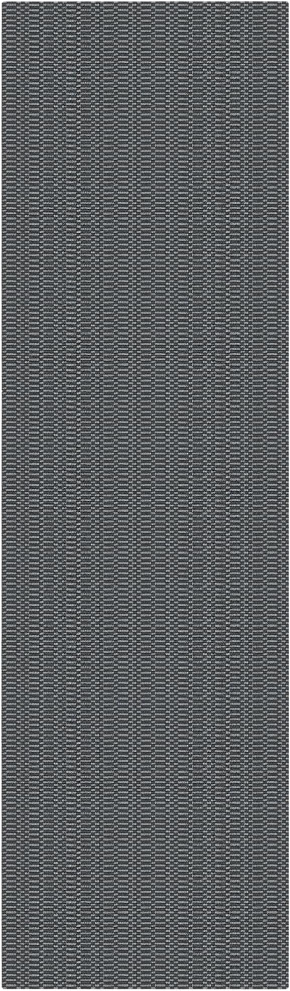 KOZYFLY Washable Runner Rug 2x8 Ft Runners for Hallways Non Slip Kitchen Runner Rugs Braided Cotton Entryway Runner Indoor, Carpet Runners for Hallway Entryway Bedroom, Grey/Charcoal Grey