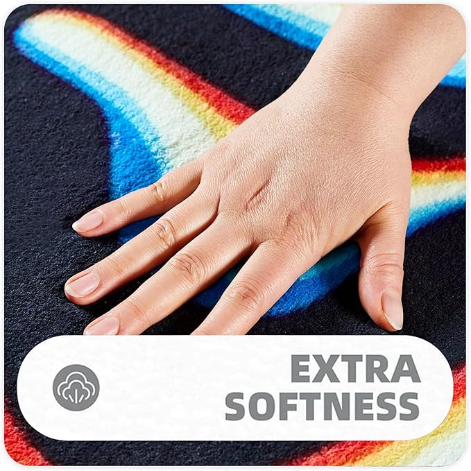 Trippy Abstract 6x9 Area Rug Soft Thin Funky Aesthetic Wavy Stripes Geometry Swirl Living Room Rug Colorful Black White, Retro Cool Washable Carpet for Kitchen Entryway Bedroom Dorm