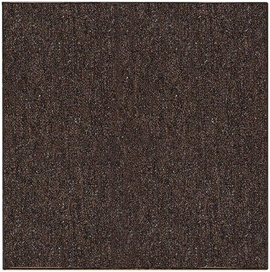 Ambiant Broadway Collection Pet Friendly Indoor Outdoor Area Rugs Brown - 8' Square, Stain & Fade Resistant, Easy Care, Pet & Kids Friendly, Made in USA, Perfect for Weddings & Everyday Use!
