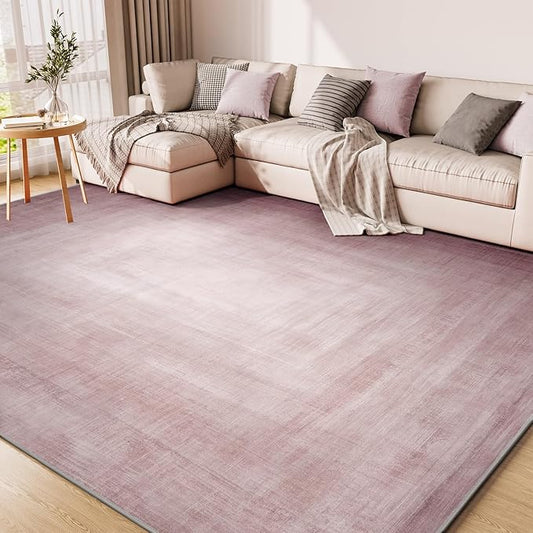 4x6 Area Rugs for Living Room, Machine Washable Non Slip Area Rug Modern Abstract Indoor Rug Carpet Ultra Soft Rugs for Bedroom Dining Room Playroom Bedside Office, Purple