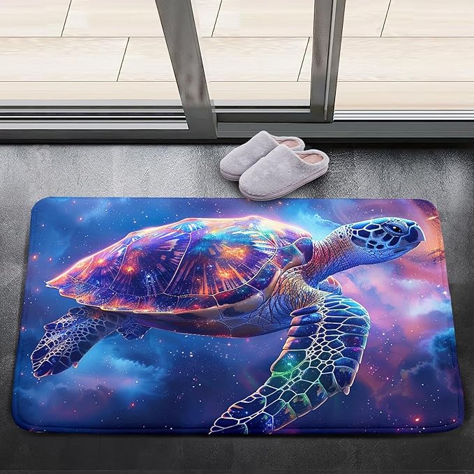 Sea Turtles Coastal Rugs - Kids Sea Turtle Rug for Bedroom Ocean Life Theme, 2'×3'