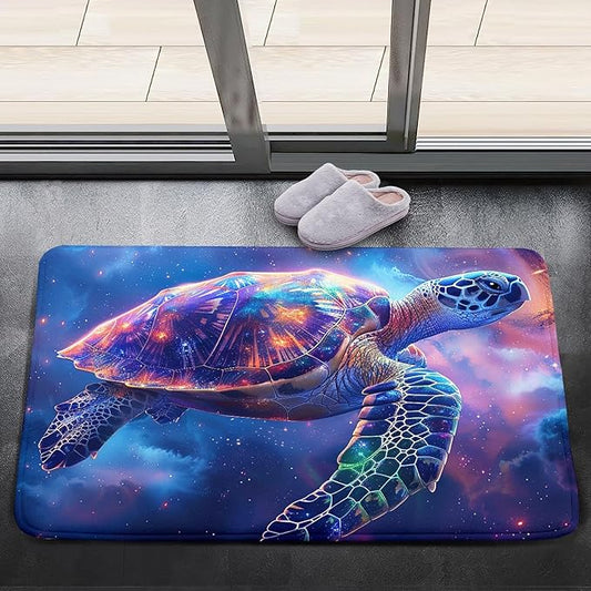 Sea Turtles Coastal Rugs - Kids Sea Turtle Rug for Bedroom Ocean Life Theme, 2'×3'
