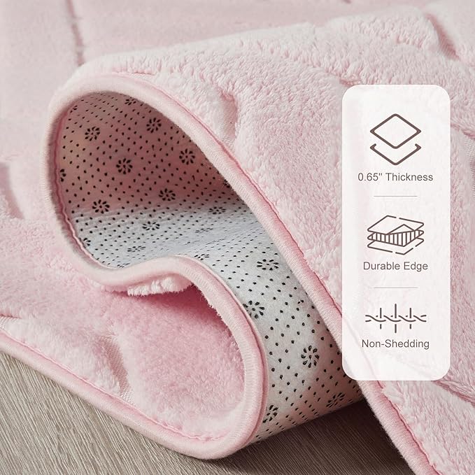 Ultra Soft Pink Area Rug for Living Room, 6x9 Modern Geometric Shag Rugs with Nonslip Backing for Bedroom, Washable Fuzzy Carpet for Cozy Kids Girls Room Nursery