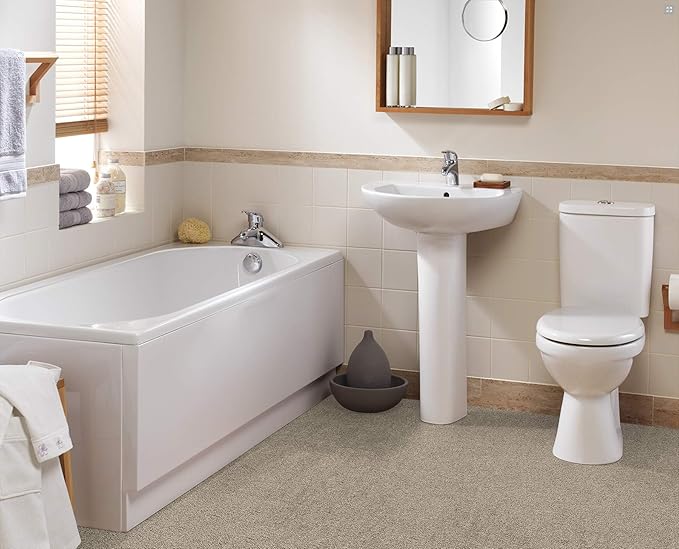 Garland Rug Room Size Bathroom Carpet, 5-Feet by 6-Feet, Taupe