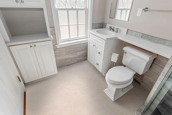Garland Rug Room Size Bathroom Carpet, 5-Feet by 6-Feet, Ivory