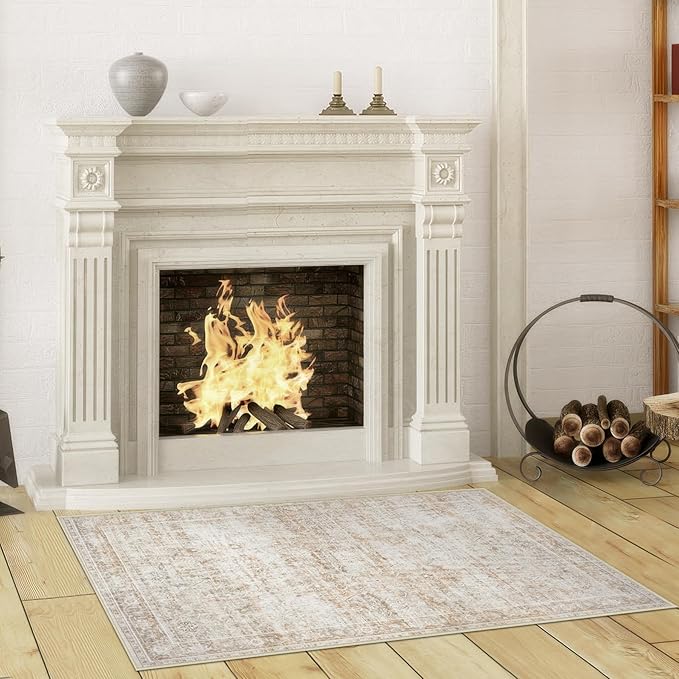 2x3 Area Rug for Living Rooms : Washable Rugs Non-Slip Large Thin Modern Abstract Carpet for Bedrooms,Dining Rooms,Offices and Farmhouse Spaces