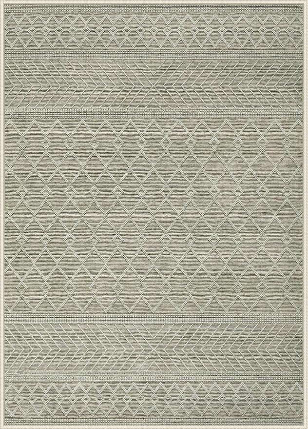 2x3 Rug Entryway Rugs: Washable Boho Small Geometric Moroccan Rug Modern Indoor Soft Non Slip Ultra Thin Front Door Mat for Kitchen Bedroom (Camel, 2'x3')