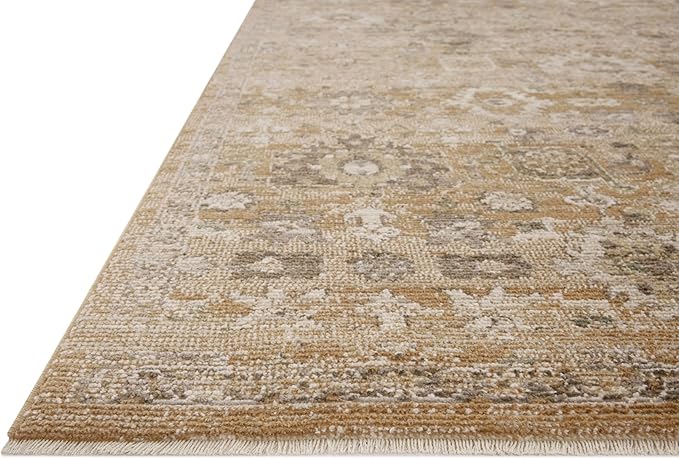 Loloi Magnolia Home by Joanna Gaines Pace Collection PAC-07 Sunset/Stone 9'-6" x 9'-6" Round Area Rug