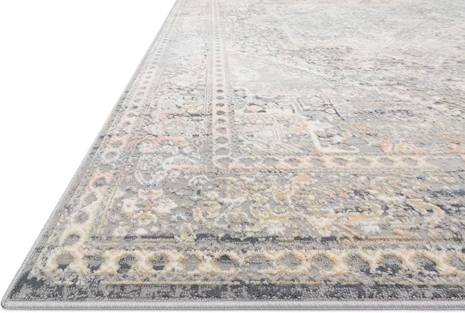 Loloi II Lucia Collection LUC-01 Grey/Sunset 2'-8" x 14' Runner Rug