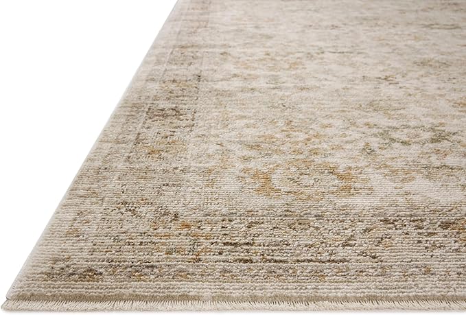 Loloi Magnolia Home by Joanna Gaines Pace Collection PAC-04 Natural/Multi 5'-3" x 5'-3" Round Area Rug