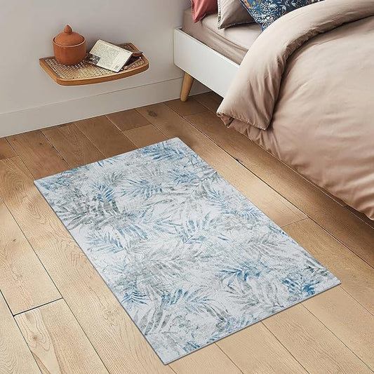 2x3 Small Entryway Rug Machine Washable Modern Abstract Printed Mat Soft Non Slip Area Rugs Indoor Stain Resistant Carpet for Front Entrance Kitchen Bathroom