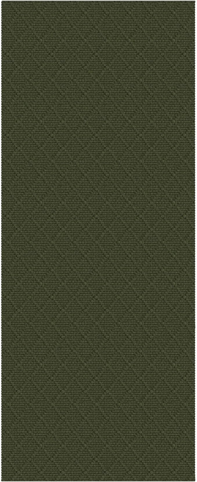 KOZYFLY Runner Rug 2x5 Ft Washable Runners for Hallways Non Slip Rubber Backed Kitchen Runners, Braided Entryway Runner Indoor, Floor Carpet for Hallway Kitchen Entryway Bedroom, Dark Green