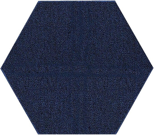 Ambiant Broadway Collection Pet Friendly Indoor Outdoor Area Rugs Blue - 2' Hexagon, Stain & Fade Resistant, Easy Care, Pet & Kids Friendly, Made in USA, Perfect for Weddings & Everyday Use!