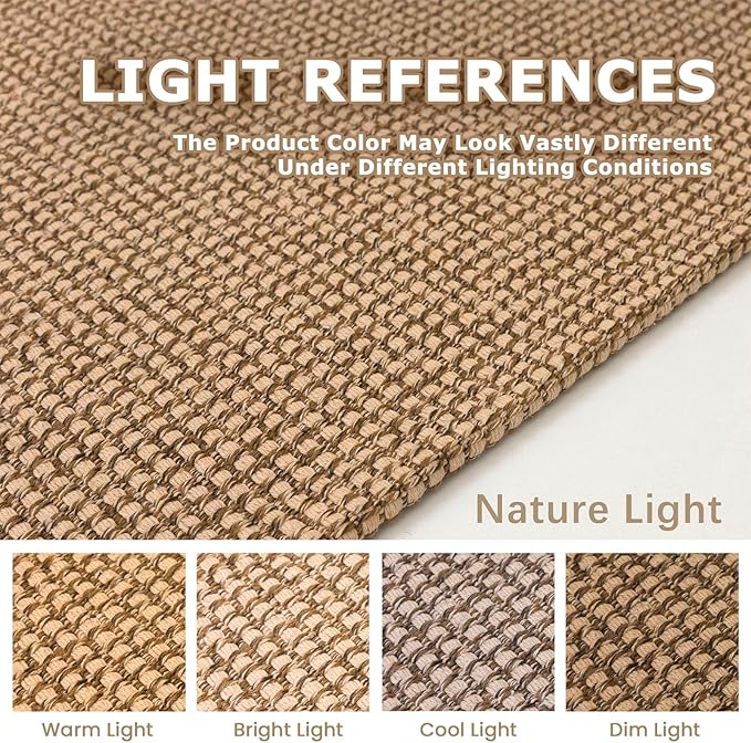 KOZYFLY Boho Hallway Runner Rug 2x5 ft Washable Hallway Carpet Runner Jute Natural Non Slip Kitchen Rug Entryway Runner Rugs Throw Rugs for Kitchen Laundry Room Bedroom Front Door (Boho Rug)