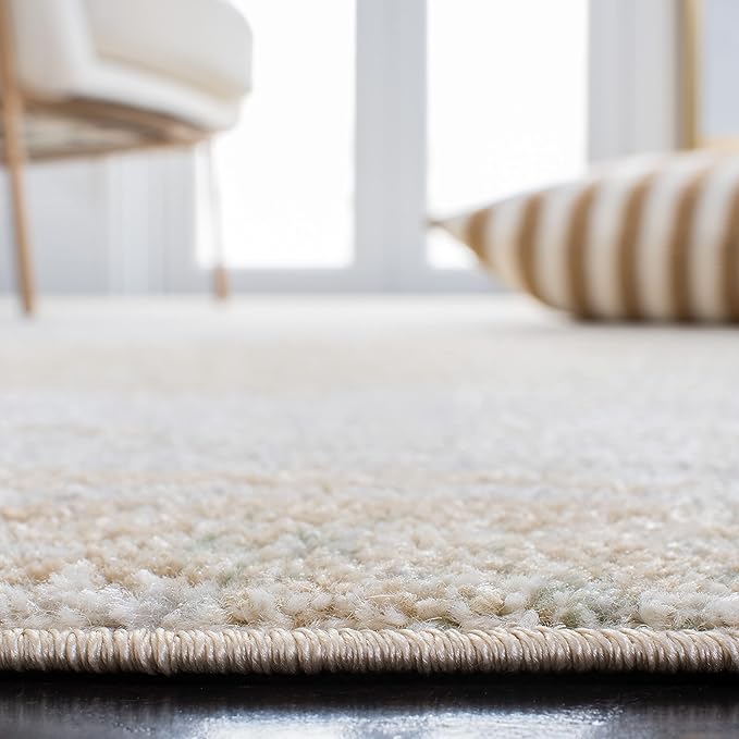 SAFAVIEH Adirondack Collection Runner Rug - 2'6" x 12', Ivory & Gold, Modern Abstract Design, Non-Shedding & Easy Care, Ideal for High Traffic Areas in Living Room, Bedroom (ADR112D)