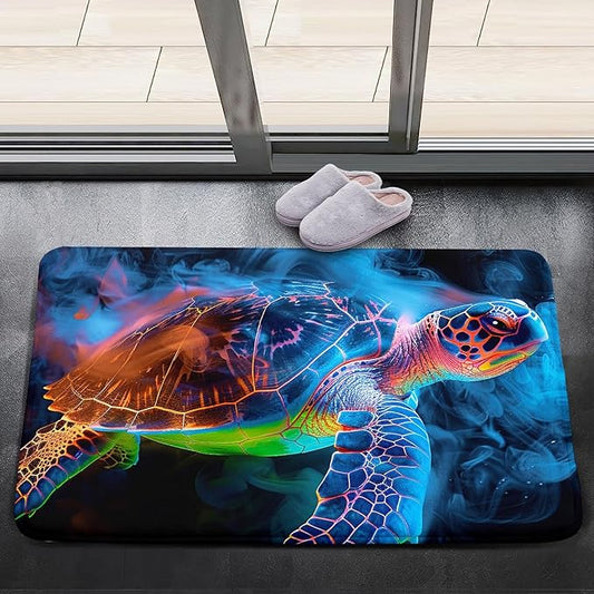 Sea Turtle Rugs - Sea Turtle for Kids Boys Coastal Rug for Bedroom Ocean Life Theme Decor Ocean Carpet Rug, 2'×3'