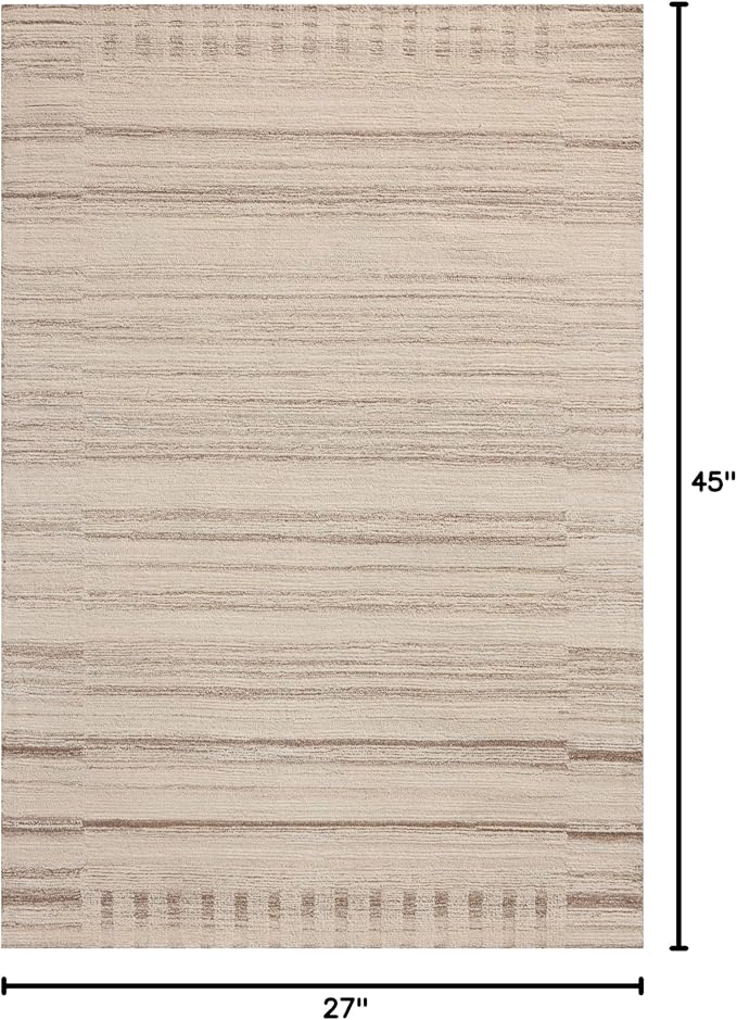 Loloi Magnolia Home by Joanna Gaines Rae Collection RAE-01 Natural/Oatmeal 2'-3" x 3'-9" Accent Rug