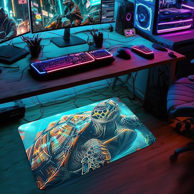 Sea Turtles Rug - Seafloor Turtle Area Rug for Kids Ocean Life Turtles Carpet Rugs for Bedroom Living Room Kids Room Decor, 2x3 Feet