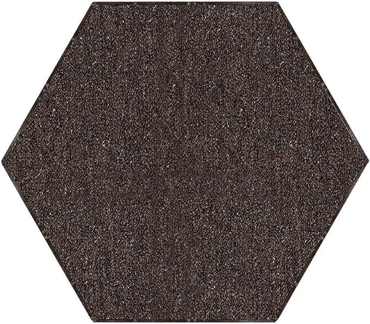 Ambiant Broadway Collection Pet Friendly Indoor Outdoor Area Rugs Brown - 12' Hexagon, Stain & Fade Resistant, Easy Care, Pet & Kids Friendly, Made in USA, Perfect for Weddings & Everyday Use!