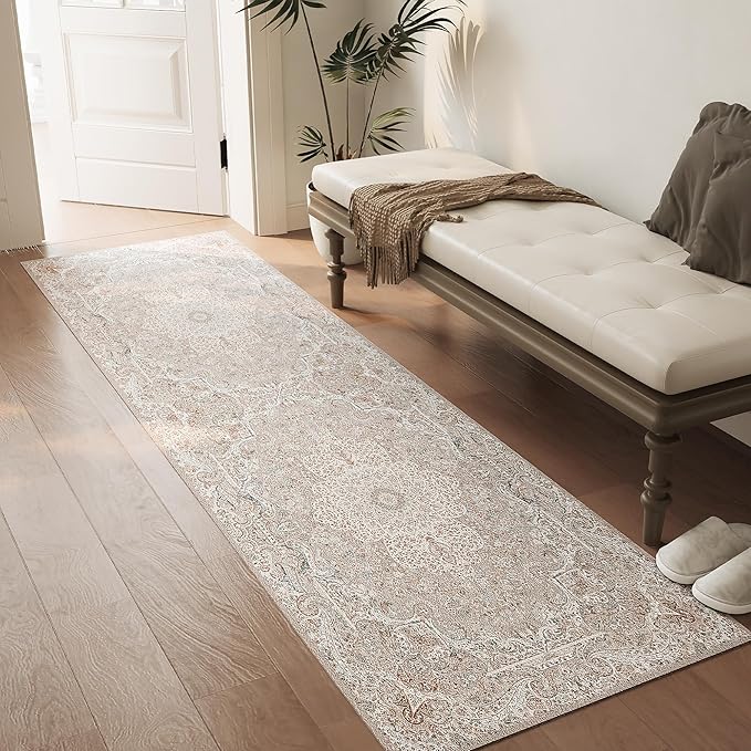 Non Slip Runner Rug, Kitchen Mat, 2x6 Washable Rugs, Runners For Hallways, Area Rug For Bedroom, Low Pile Soft Rugs, Kitchen Floor Mats, Slip Resistance, Durable Rug For Hallways, Bedroom, Kitchen