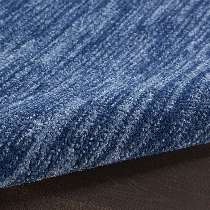 Nourison Essentials Indoor/Outdoor Navy Blue 6' x 9' Area Rug, Easy Cleaning, Non Shedding, Bed Room, Living Room, Dining Room, Backyard, Deck, Patio (6x9)