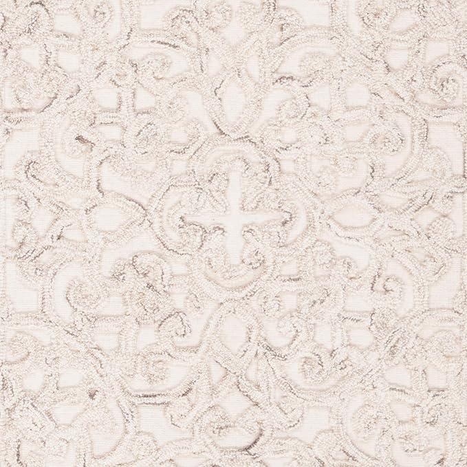 SAFAVIEH Trace Collection Runner Rug - 2'3" x 8', Camel & Ivory, Handmade Wool, Ideal for High Traffic Areas in Living Room, Bedroom (TRC103E)