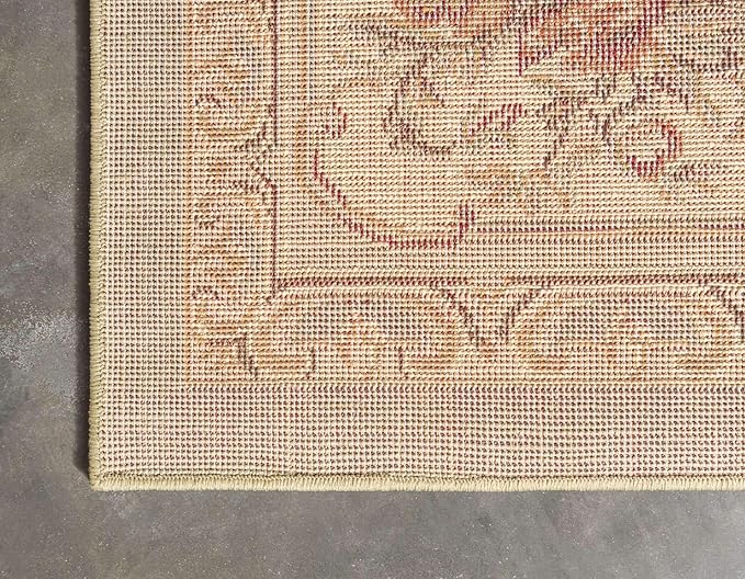 Unique Loom Versailles Collection Traditional Classic Floral Motif Area Rug (2' 7 x 12' 0 Runner, Green/Ivory)