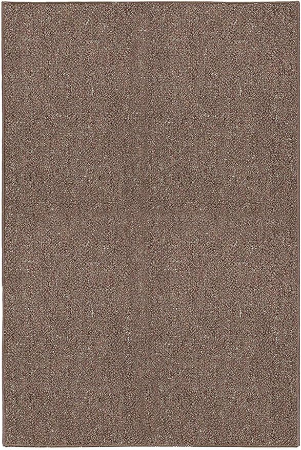 Ambiant Broadway Collection Pet Friendly Indoor Outdoor Area Rugs Brown - 3' x 5' Rectangle, Stain & Fade Resistant, Easy Care, Pet & Kids Friendly, Made in USA, Perfect for Weddings & Everyday Use!