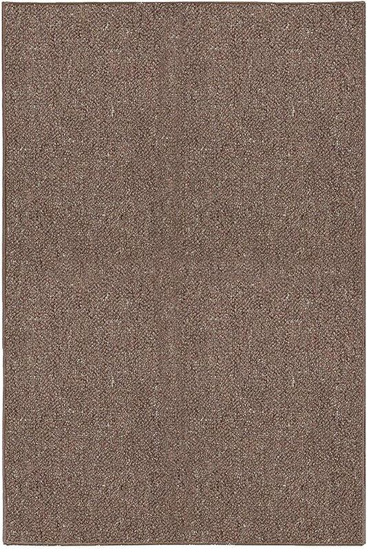 Ambiant Broadway Collection Pet Friendly Indoor Outdoor Area Rugs Brown - 7' x 9' Rectangle, Stain & Fade Resistant, Easy Care, Pet & Kids Friendly, Made in USA, Perfect for Weddings & Everyday Use!
