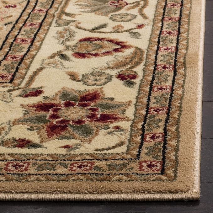 SAFAVIEH Lyndhurst Collection Area Rug - 8' x 11', Beige & Ivory, Traditional Oriental Design, Non-Shedding & Easy Care, Ideal for High Traffic Areas in Living Room, Bedroom (LNH212D)