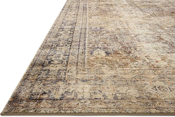 Loloi Amber Lewis Morgan 2'-3" x 9'-6" Runner Runner Rug in Sunset/Ink - Large Area Rug, Neutral Area Rug for Room Décor, Vintage Rug Inspired, Soft Area Rug for Living Room, Bedroom, Dining Area