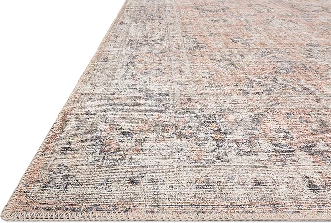 Loloi II Skye Collection SKY-01 Blush/Grey 2'-6" x 12'-0" Runner Rug