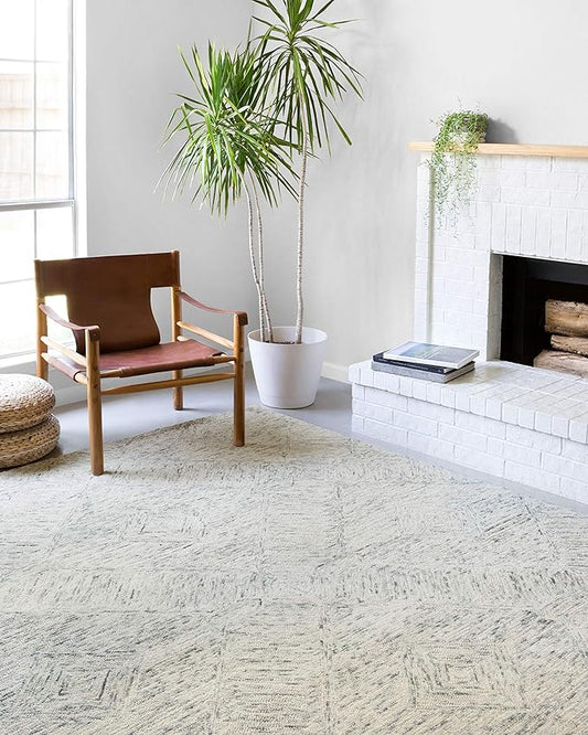 Loloi II Ziva Collection ZV-05 Sky 7'-9" x 9'-9" Area Rug