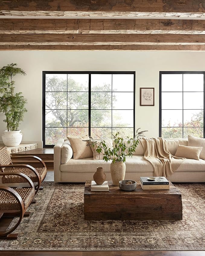 Loloi Magnolia Home by Joanna Gaines Sinclair Collection SIN-01 Rust/Lagoon 2'-3" x 9'-6", .25" Pile Height, Machine Washable, Runner Rug