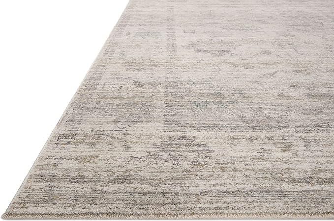 Loloi Magnolia Home by Joanna Gaines Millie Collection MIE-01 Silver/Dove 11'-6" x 15'-7", .25" Pile Height, Area Rug