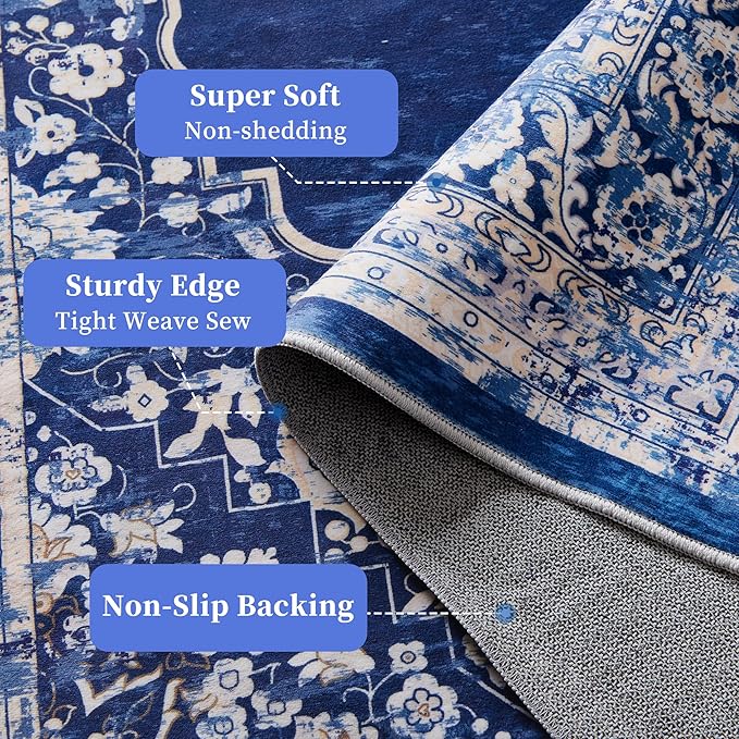 Non Slip Runner Rug, Kitchen Mat, 2x6 Washable Rugs, Runners For Hallways, Area Rug For Bedroom, Low Pile Soft Rugs, Kitchen Floor Mats, Slip Resistance, Durable Rug For Hallways, Bedroom, Kitchen
