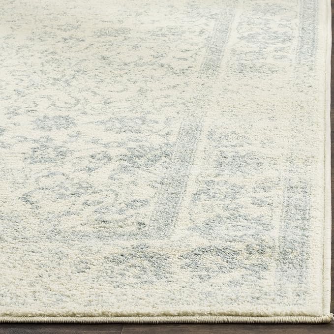 SAFAVIEH Adirondack Collection Runner Rug - 2'6" x 16', Ivory & Slate, Oriental Distressed Design, Non-Shedding & Easy Care, Ideal for High Traffic Areas in Living Room, Bedroom (ADR109S)