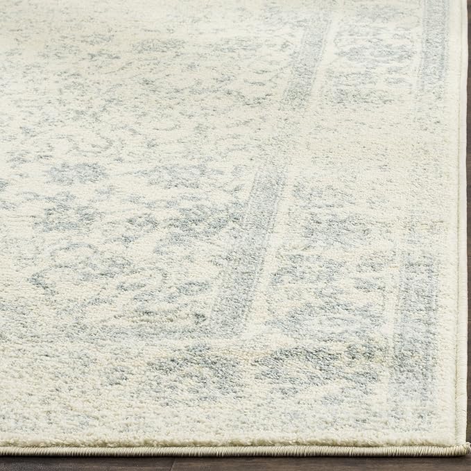 SAFAVIEH Adirondack Collection Runner Rug - 2'6" x 6', Ivory & Slate, Oriental Distressed Design, Non-Shedding & Easy Care, Ideal for High Traffic Areas in Living Room, Bedroom (ADR109S)