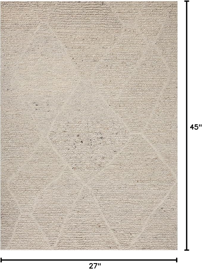 Loloi Magnolia Home by Joanna Gaines Jones Collection JON-02 Natural/Oatmeal 2'-3" x 3'-9" Accent Rug