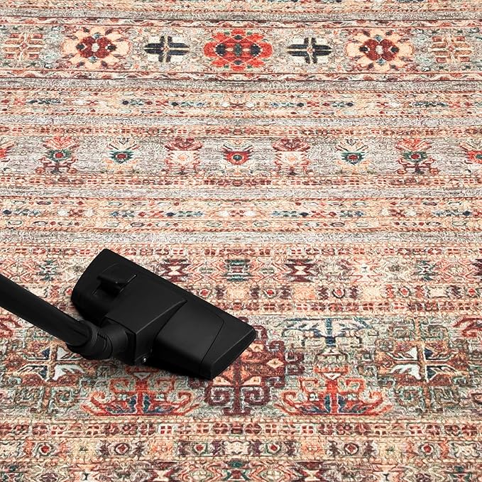 Keen Home Design 2x3 Rug - Machine Washable Entry Rug with Non-Slip Backing, Ideal for Enteryway, Kitchen, Bathroom, Laundry Room - Vintage, Easy Clean, Durable, Low Pile Rug - (2' x 3')