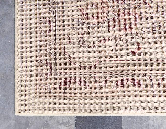 Unique Loom Versailles Collection Traditional Classic Floral Motif Area Rug (2' 2 x 6' 0 Runner, Ivory/ Tan)