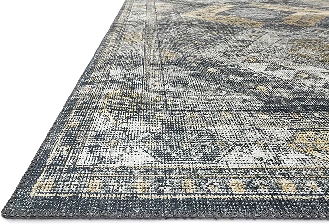 Loloi II Skye Collection SKY-09 Graphite/Silver 2'-6" x 12'-0" Runner Rug