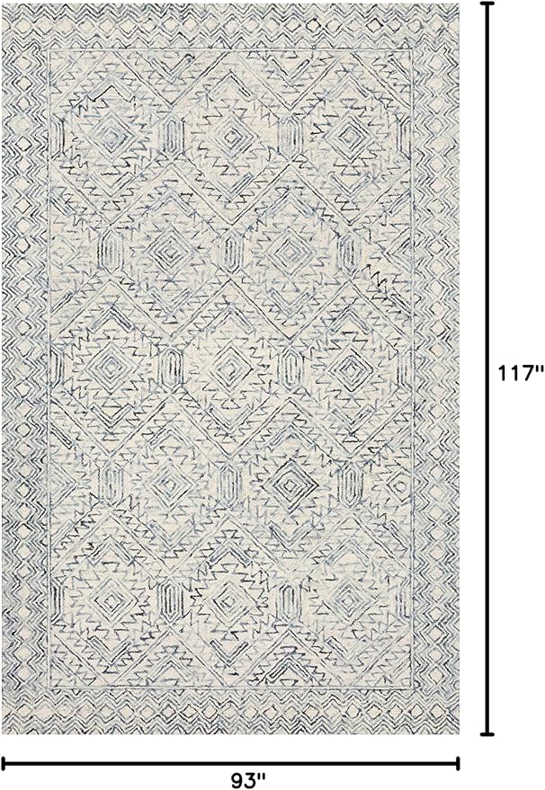 Loloi II Ziva Collection ZV-03 Bluestone 7'-9" x 9'-9" Area Rug