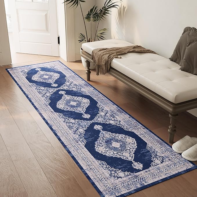 Non Slip Runner Rug, Kitchen Mat, 2x6 Washable Rugs, Runners For Hallways, Area Rug For Bedroom, Low Pile Soft Rugs, Kitchen Floor Mats, Slip Resistance, Durable Rug For Hallways, Bedroom, Kitchen