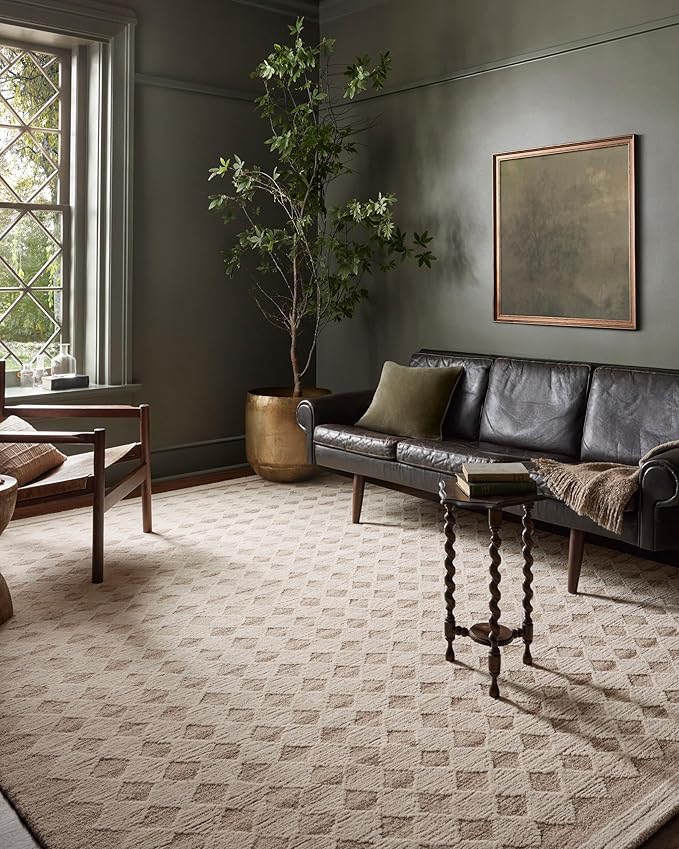 Loloi Magnolia Home by Joanna Gaines Rae Collection RAE-04 Natural/Ivory 2'-6" x 7'-6" Runner Rug