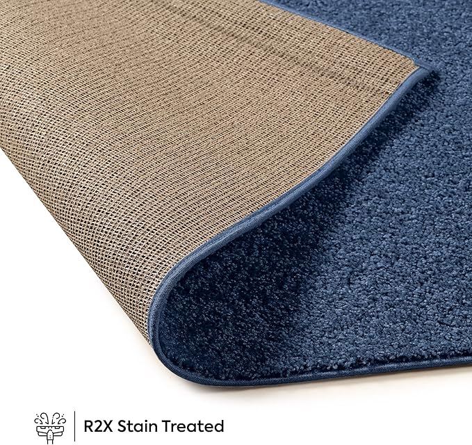 Furnish my Place Modern Plush Solid Color Rug - Royal, 12' x 13', Pet and Kids Friendly Rug. Made in USA, Rectangle, Area Rugs Great for Kids, Pets, Event, Wedding