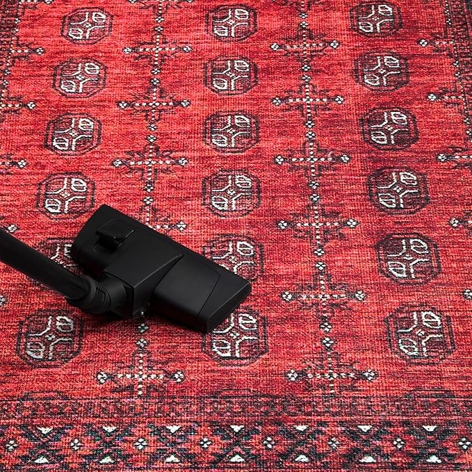 Keen Home Design 3x5 Rug - Machine Washable Entry Rug with Non-Slip Backing, Ideal for Enteryway, Kitchen, Bathroom, Laundry Room - Vintage, Easy Clean, Durable, Low Pile Rug - (3' x 5')