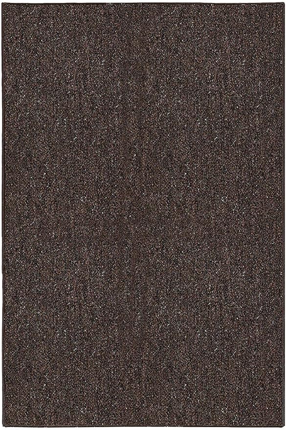 Ambiant Broadway Collection Pet Friendly Indoor Outdoor Area Rugs Brown - 5' x 7' Rectangle, Stain & Fade Resistant, Easy Care, Pet & Kids Friendly, Made in USA, Perfect for Weddings & Everyday Use!